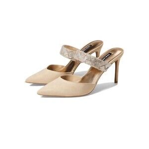 Nine West luxury fresah Shoes West Greet Womens Rhinestone High Heels cream 10M